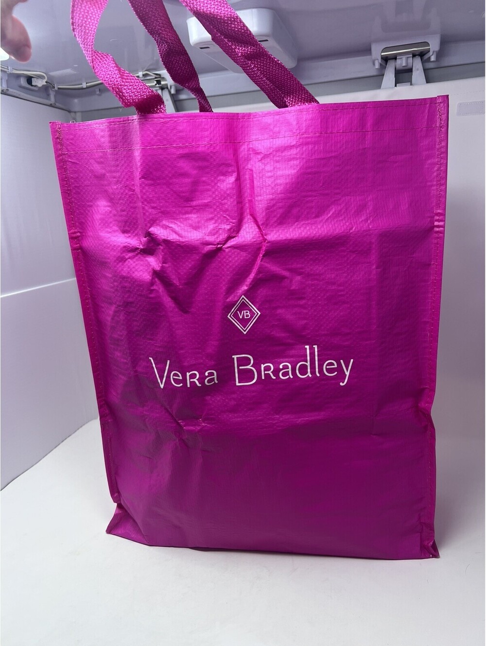 XL Vera Bradley Hot Pink Tote Bag Extra Large Gifting Reusable Shopping Bag